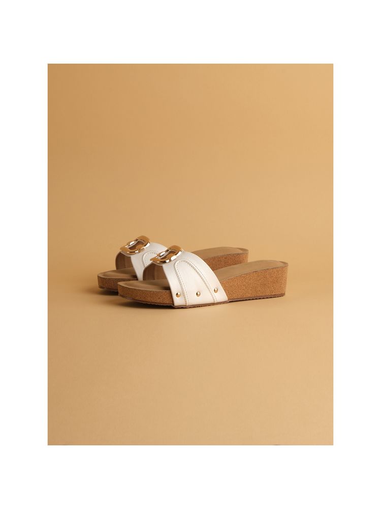 Eridani Bianca White Embellished Wedges-image-26