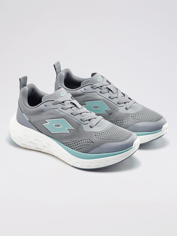 LOTTO Aerostep Grey Running Shoes for Women-image-3