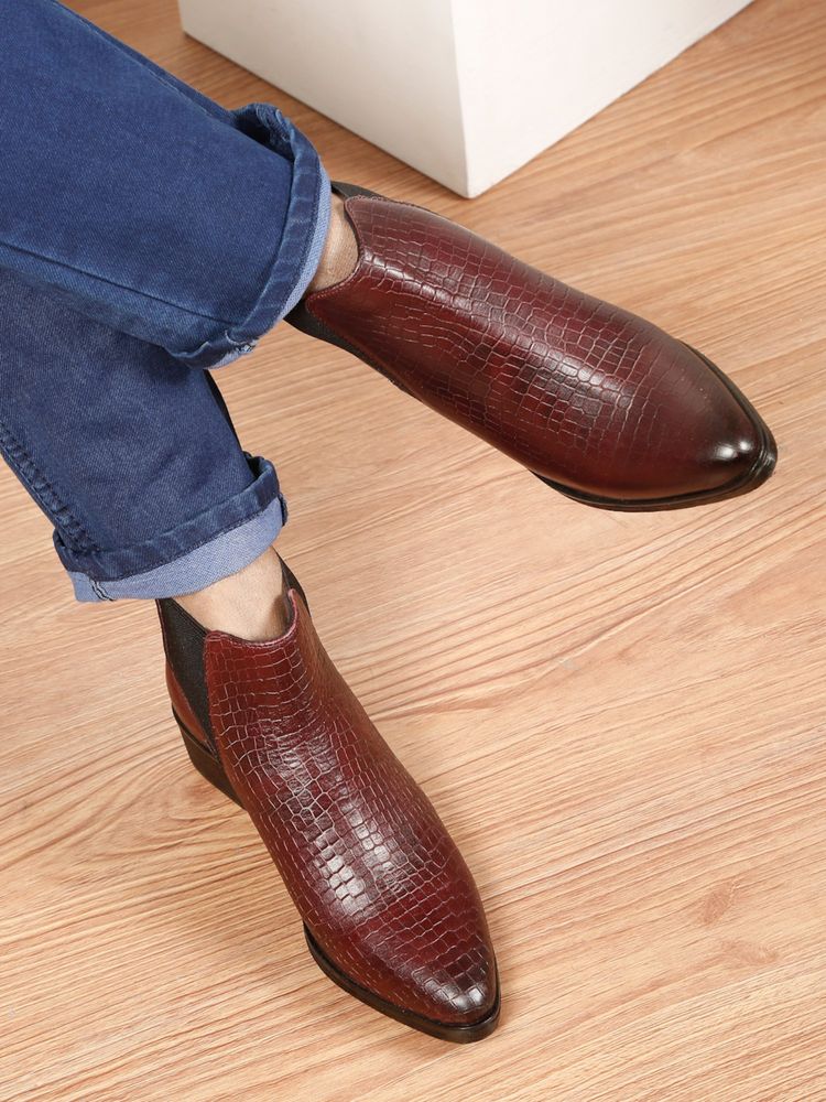 Teakwood Women Brown Chelsea Boots-picture-25