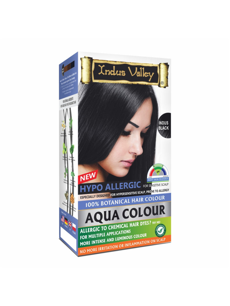 Indus Valley Hypo Allergic Aqua 100% Botanical Hair Colour-picture-14