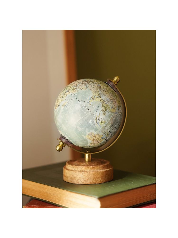 Pure Home + Living Blue Decorative Globe with Stand-image-39