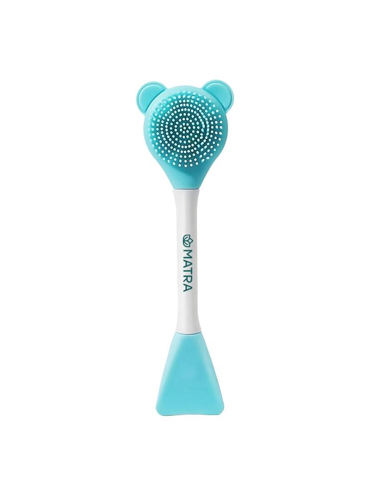 Matra Silicone Face Scrubber Dual Side Manual Face Cleansing Brush And Face Mask Applicator