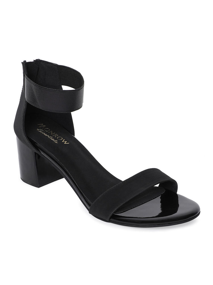 Monrow Black Tiana Block Heels