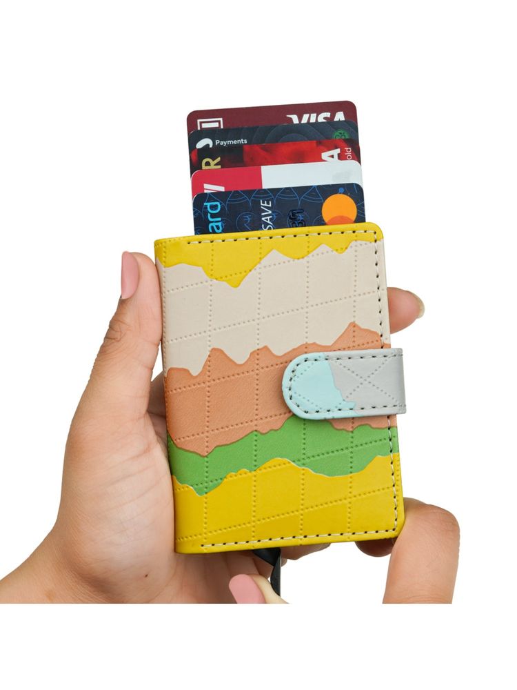 The Wallet Store Luxepop Rfid Pop Up Cardholder - Yellow-image-7