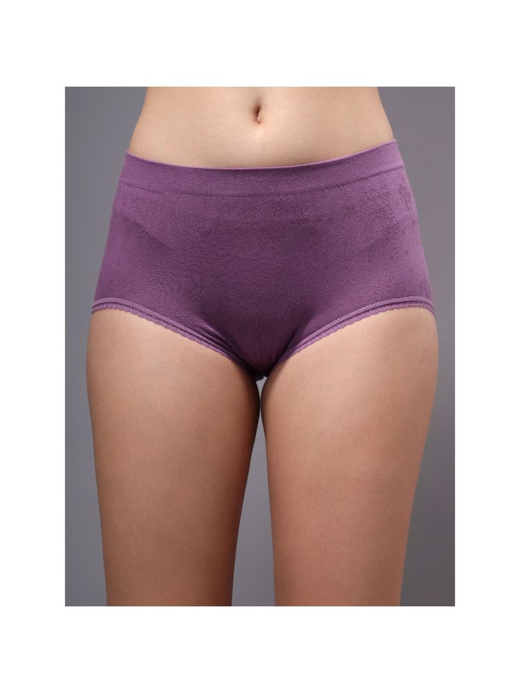 BRACHY Women Purple Full Coverage High-Rise Stretchable Maternity Panty-image-5