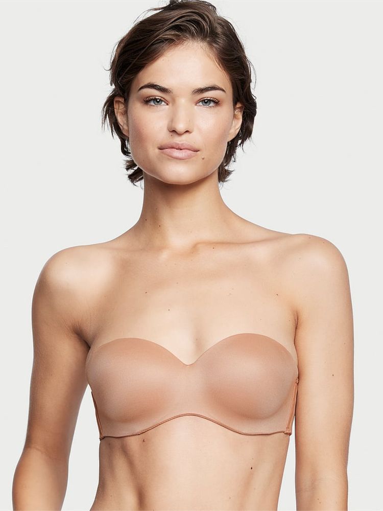 Victoria's Secret Beige Lightly Lined Strapless Bra-image-1