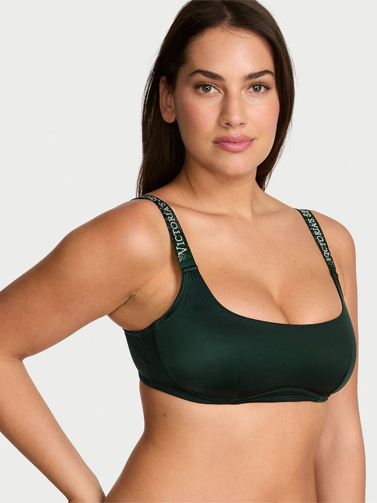 Victoria's Secret Very Sexy Shine Green Strap Scoop Bralette-image-18