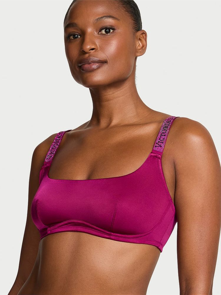 victoria's secret intimates Victoria's Secret Very Sexy Shine Pink Strap Scoop Bralette-picture-12