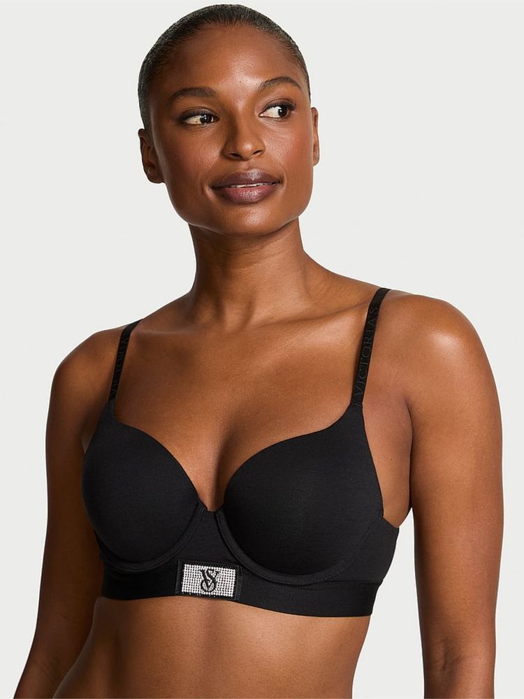 Victoria's Secret The Black Perfect Shape Shine Patch Push-Up Bra-image-16