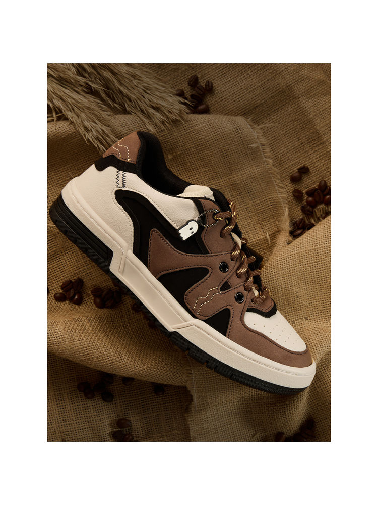 The Souled Store Originals Urban Blaze : Mocha Women Low Top Sneakers Brown & Beige-picture-14