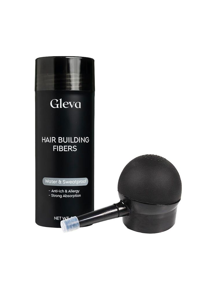 GLEVA Hair Building Fibers With Applicator - Dark Brown-image-43