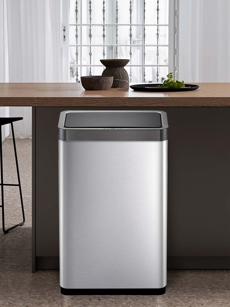 OBSESSIONS Eko Automatic Sensor Trash Can Usb Chargeable Touchless Metallic Dustbin 80 Ltr.-picture-28