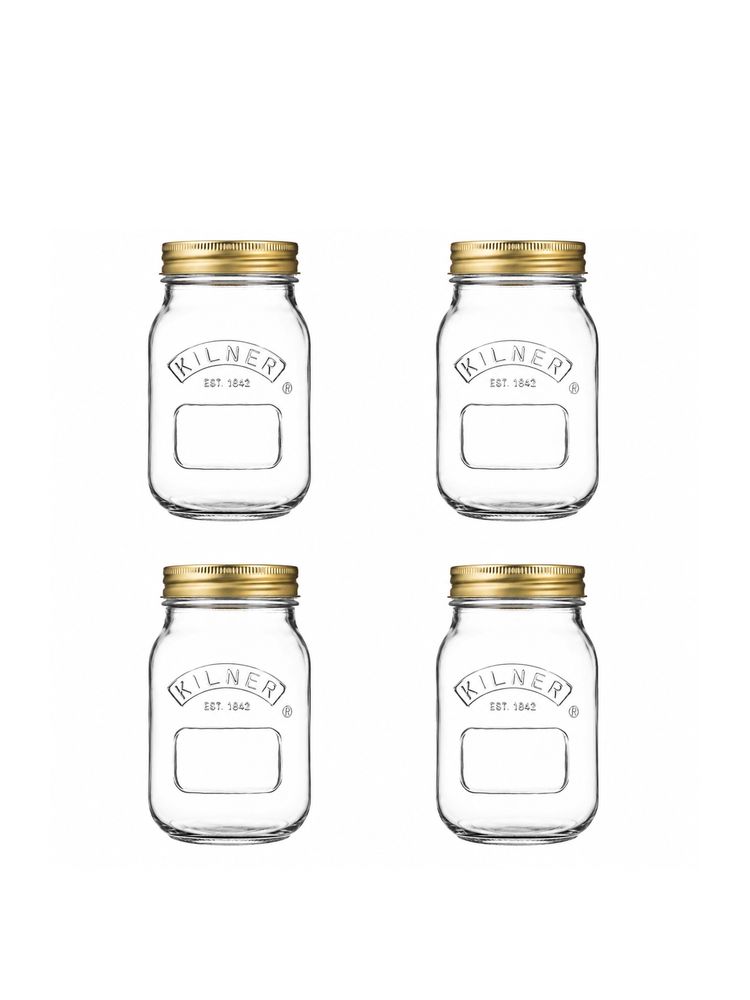 Kilner 500ml Round Preserve Glass Jar for Jams, Chutneys and Pickles (Pack of 4)-image-6