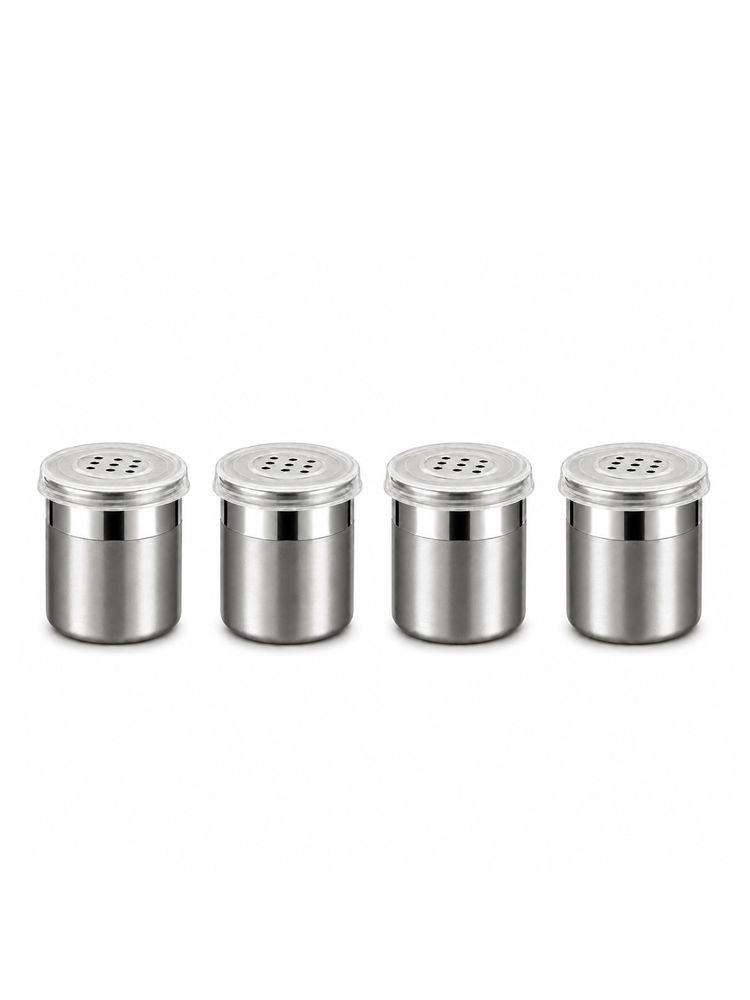 Culinex by thinKitchen 120ml Coarse Spice Shaker Set with Lid, Dual Finish (Pack of 4)-picture-48
