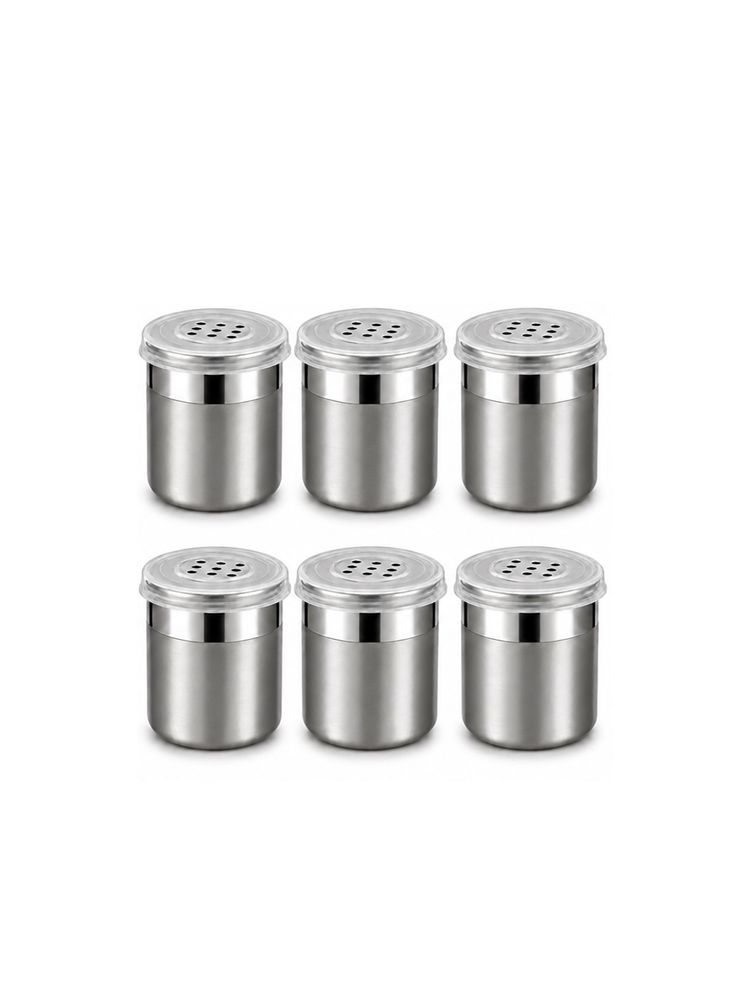 Culinex by thinKitchen 120ml Coarse Spice Shaker Set with Lid, Dual Finish (Pack of 6)-image-15