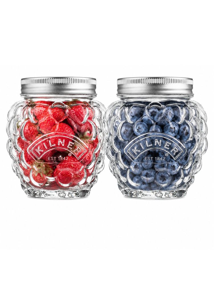 Kilner 400ml Berry Preserve Glass Jar Set for Jams and Chutneys (Pack of 2)-image-7