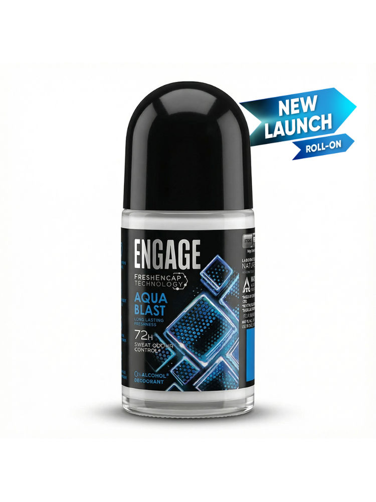 Engage Aqua Blast Underarm Roll On Deo For Men, 72Hours Sweat Odour Protection-image-34