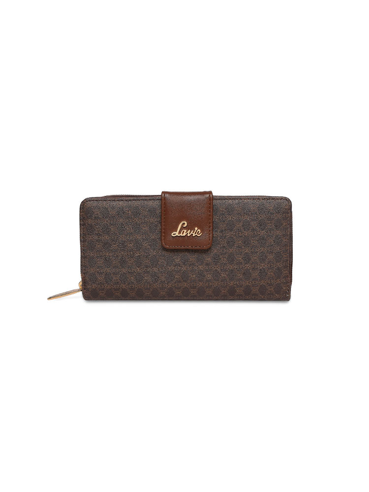 Lavie Mono Mia Womens's Zip Wallet(Choco) (L)-image-0