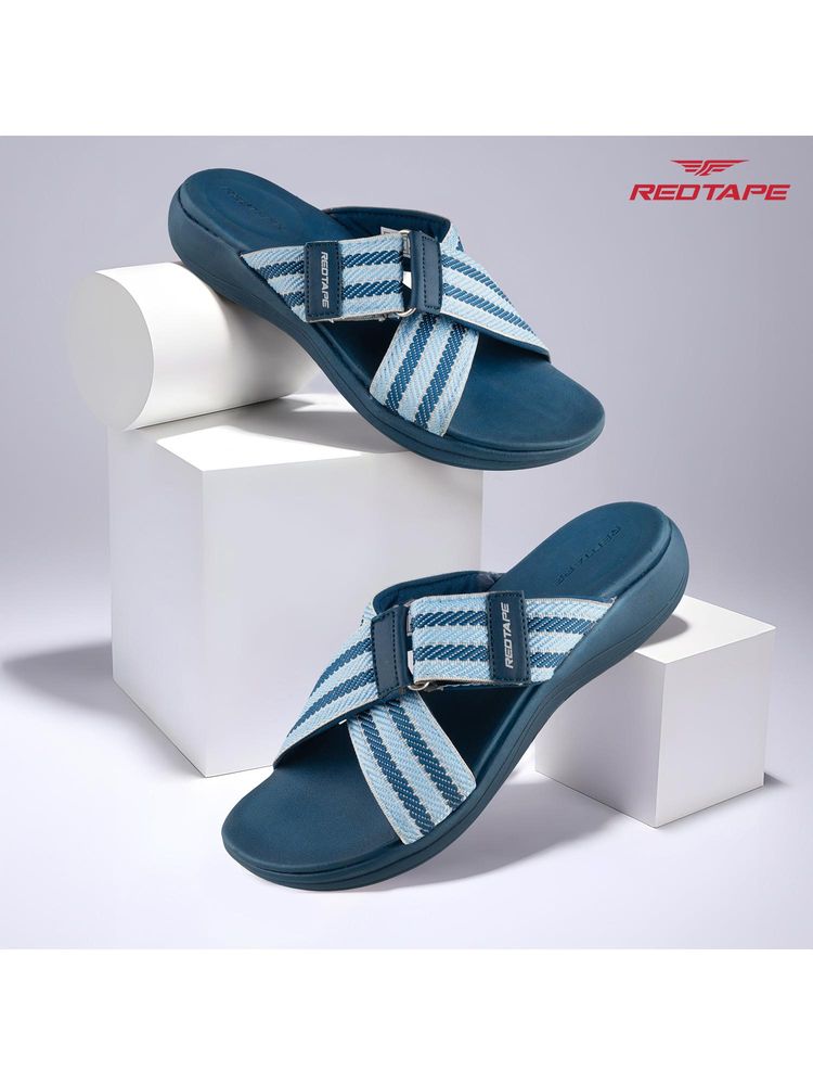 Red Tape Womens Navy Blue EVA Comfort Sandals-image-44