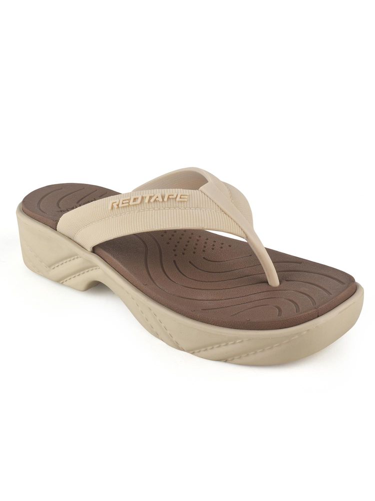 Red Tape Womens Beige Eva Comfort Flipflops-picture-41
