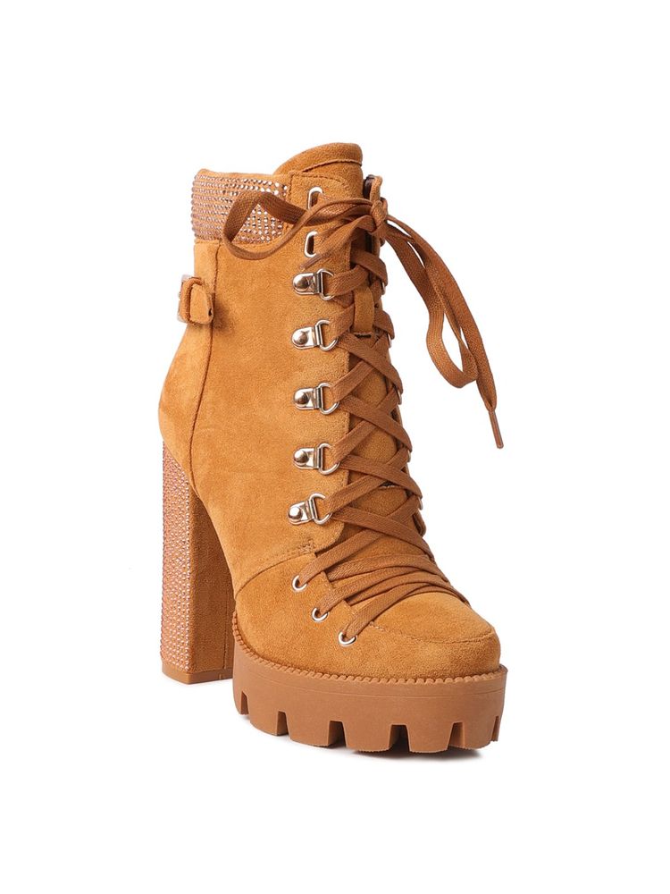 London Rag Embellished Tan Boots-image-16