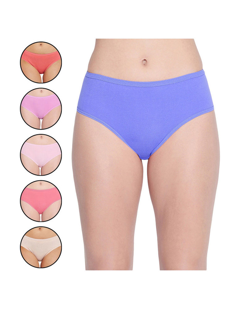 BODYCARE Pack of 6 100% Cotton Classic Panties in E26C - Multi-Color
