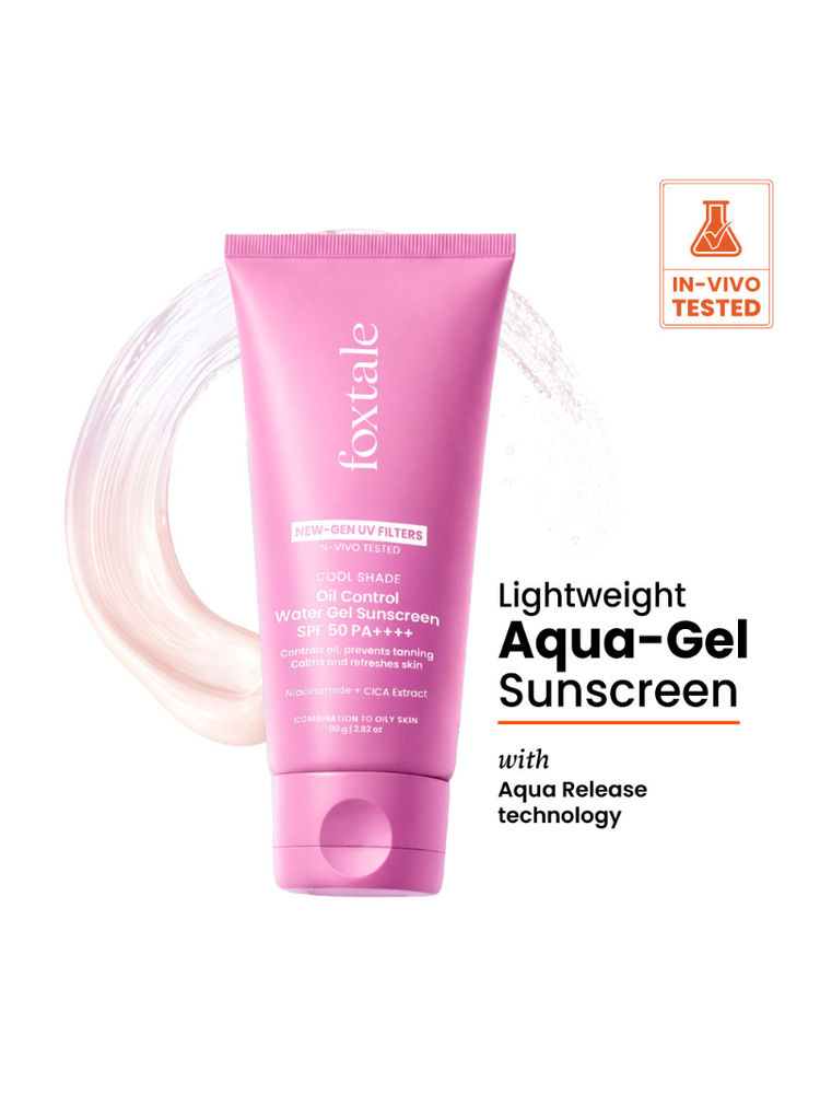 Foxtale In-Vivo Tested Lightweight Aqua-Gel Sunscreen for Oily Skin, SPF 50 PA++++-image-16