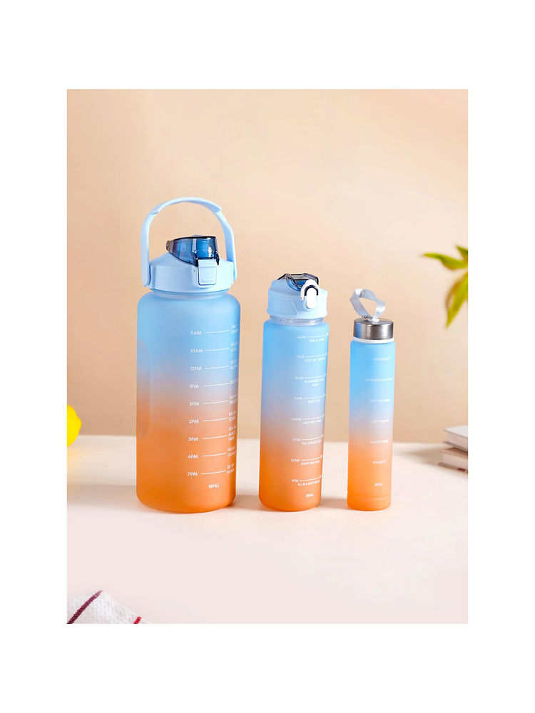 Nestasia Set Of 3 Blue & Orange BPA-free Multipurpose Water Bottles-image-10