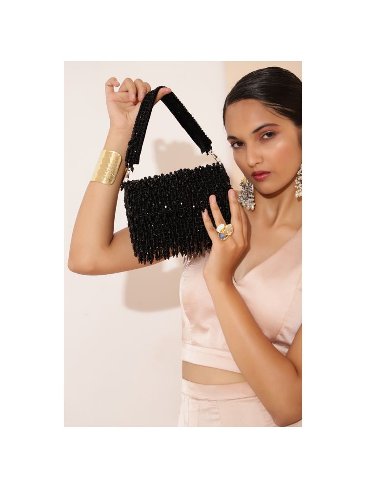 THE TAN CLAN Rosa Beaded Flap Over Clutch Bag-picture-23