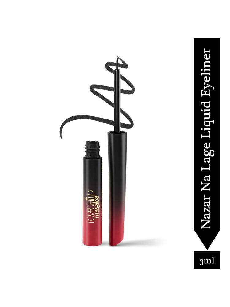 LoveChild Masaba 24 Hr Smudge Proof Liquid Eyeliner - Intense Black-picture-16
