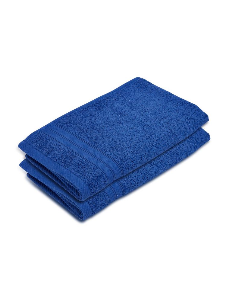 Layers Home Easy Cotton 450 Gsm Blue Hand Towels - Pack of 2 (M)-picture-16