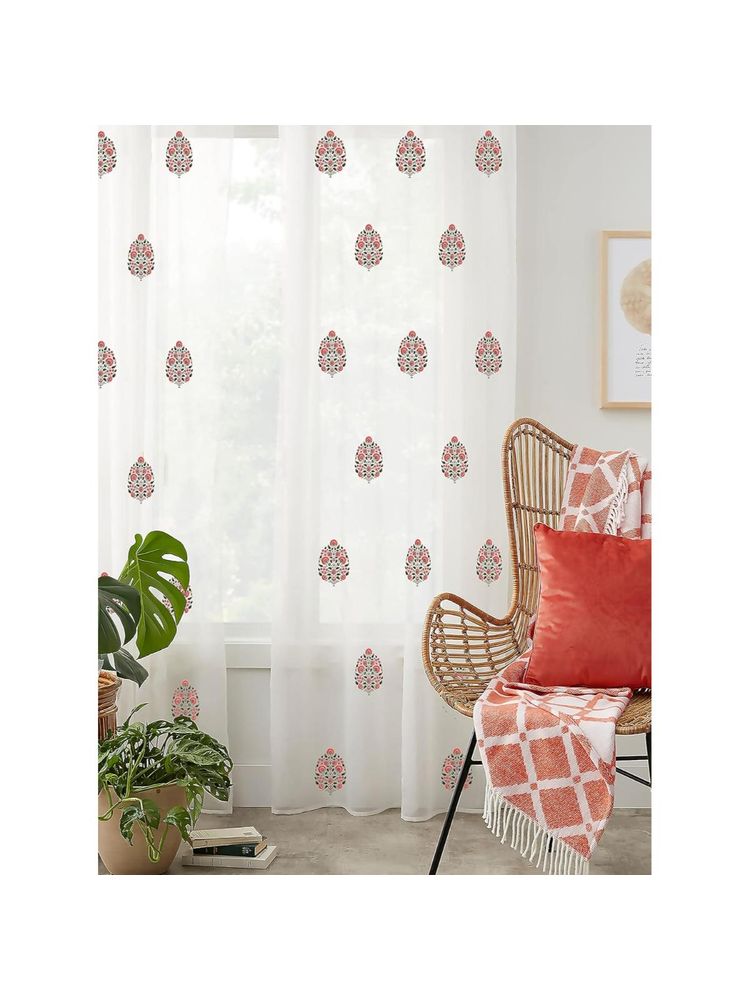 Decor Antique Falaknuma Linen Sheer Curtain-image-3