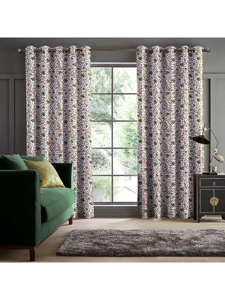 Decor Antique Kashmiri Leaf Blackout Curtain-picture-16