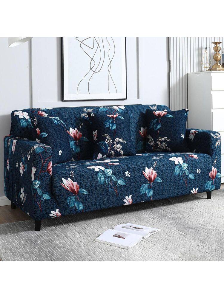Story@Home 3 Seater Sofa Cover - Navy Blue-picture-11
