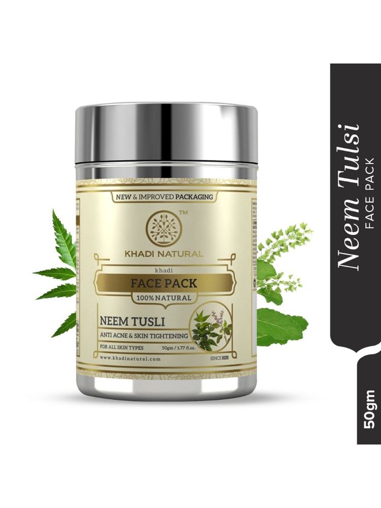 Khadi Natural Neem-Tulsi Face Pack Reduces Wrinkles & Finelines
