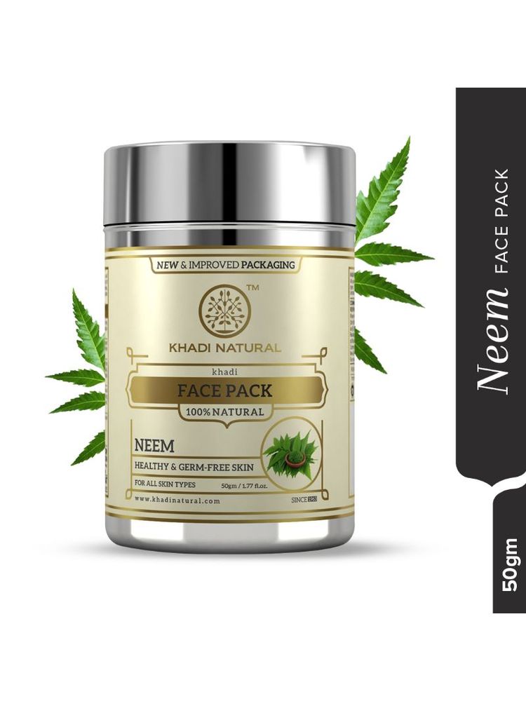 Khadi Natural Neem Face Pack Deep Cleanse & Glowing Skin-picture-23