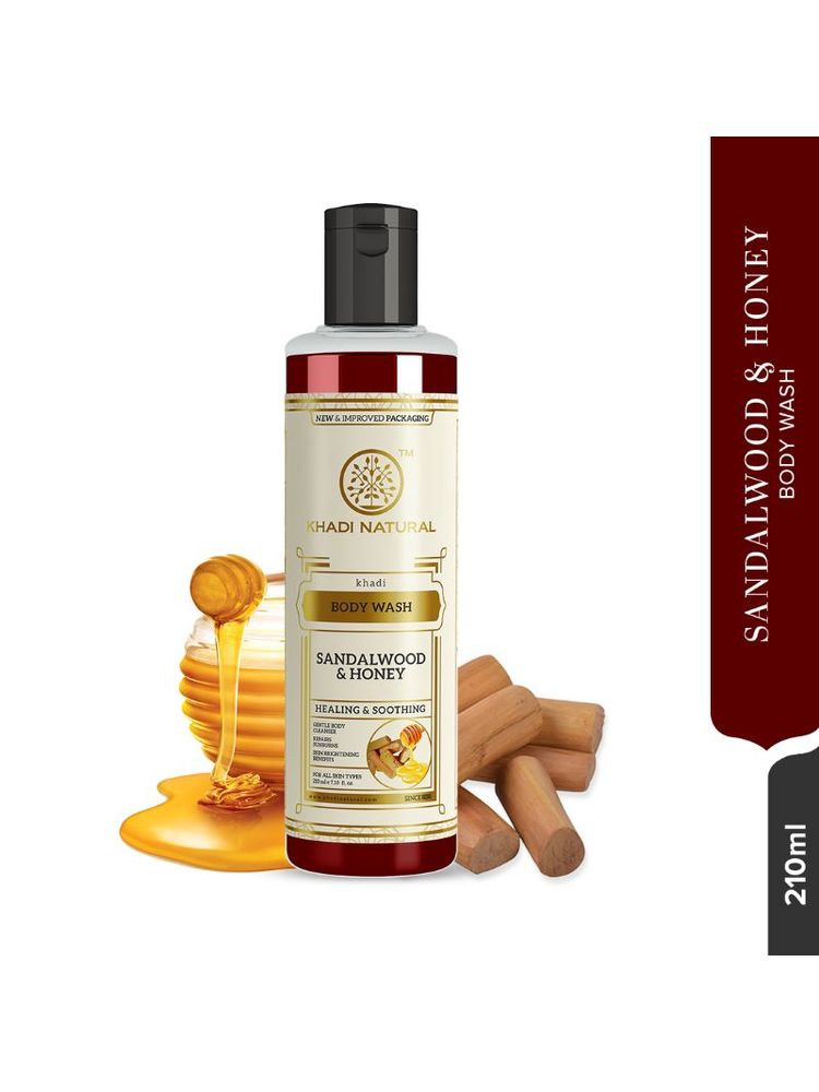 Khadi Natural Sandalwood & Honey Body Wash Removes Dirt, Oil & Grime-image-43
