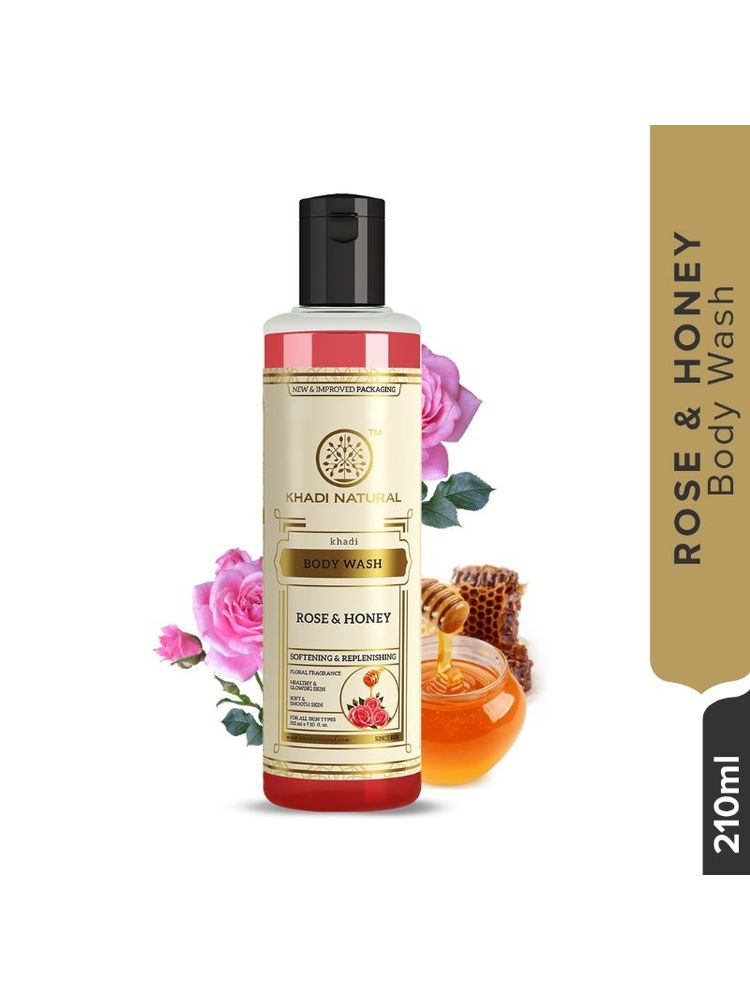 Khadi Natural Rose & Honey Body Wash Soft, Smooth & Hydrate Skin-picture-10