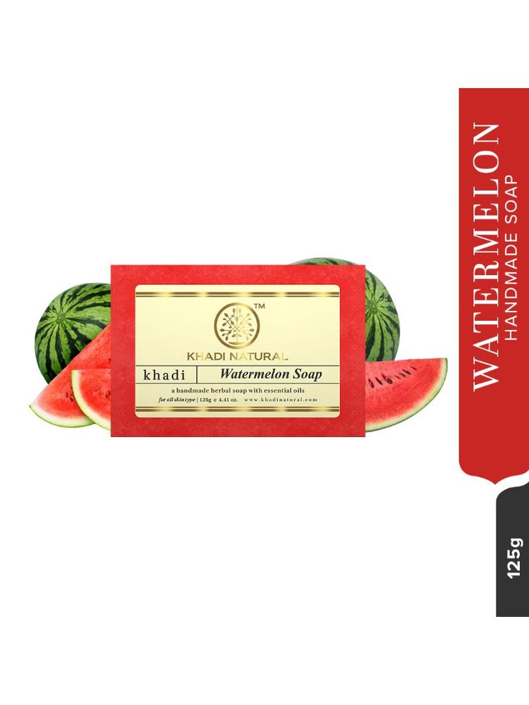 Khadi Natural Watermelon Handmade Soap Reduce tan & Dead Cells-picture-10