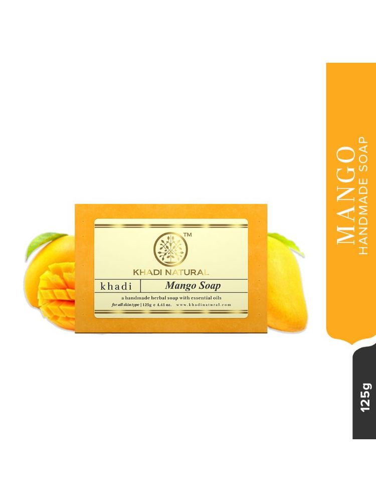 Khadi Natural Mango Handmade Soap Remove Dead Skin Cells-image-28