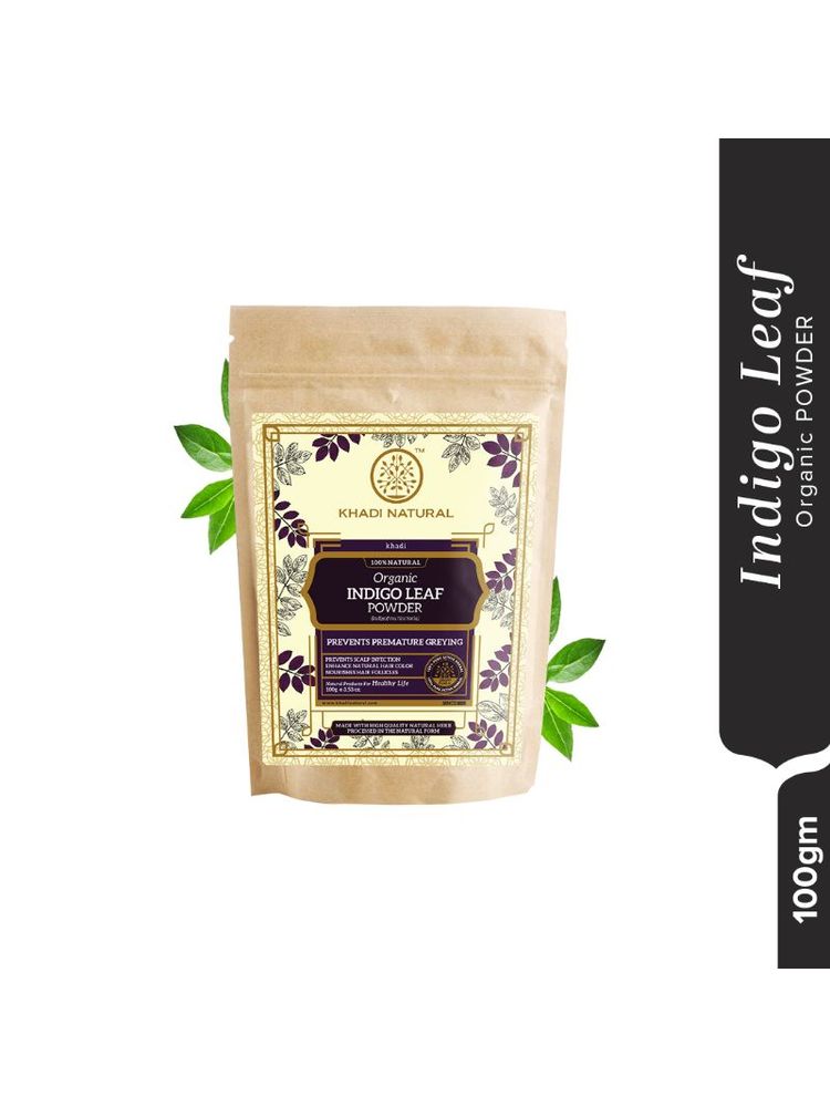 Khadi Natural Indigo Leaf Organic Powder Prevent Scalp Infection-image-34