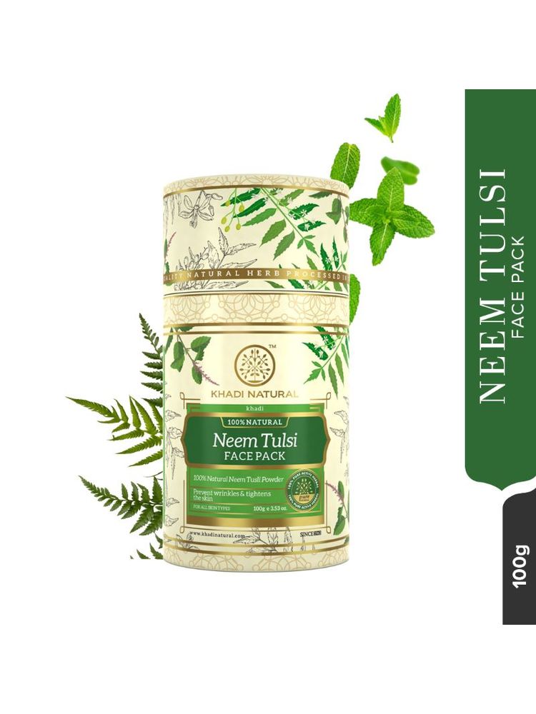 Khadi Natural Neem Tulsi Face Pack Detox & Lighten Skin-picture-19