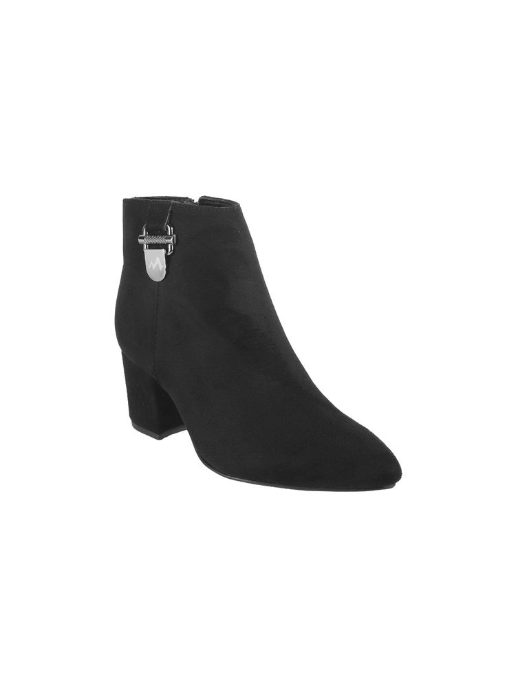 Metro Women Black Casual Boots-image-11