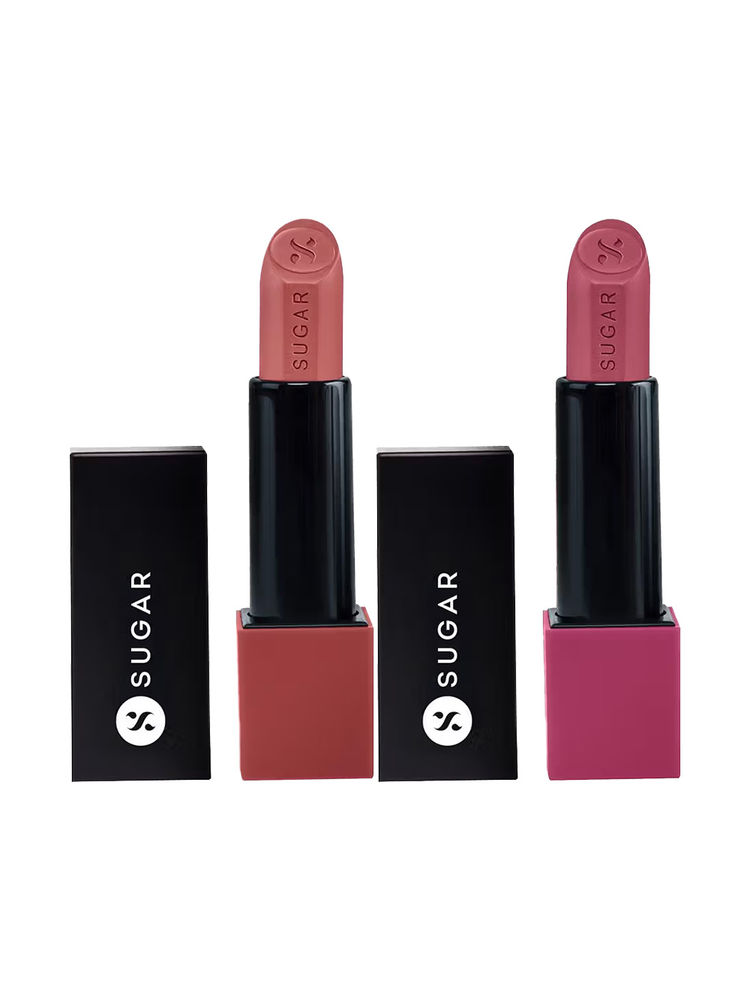 SUGAR Glide Peptide Serum Lipstick Peach & Pink Power Duo-picture-27
