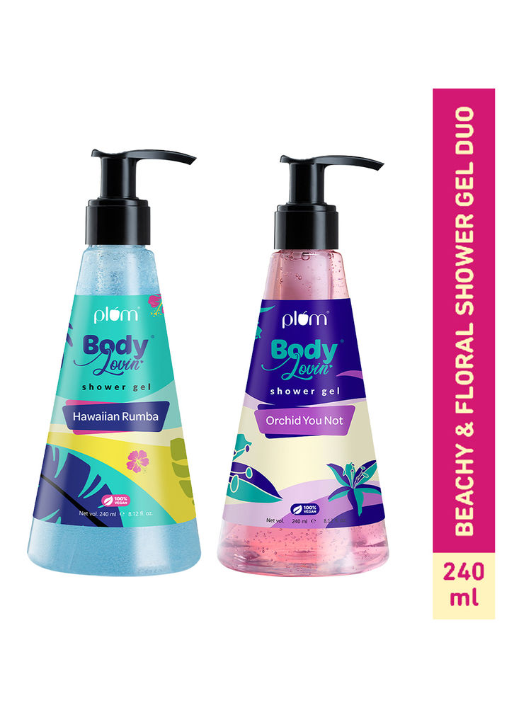 Plum BodyLovin' Beachy & Floral Shower Gel Duo