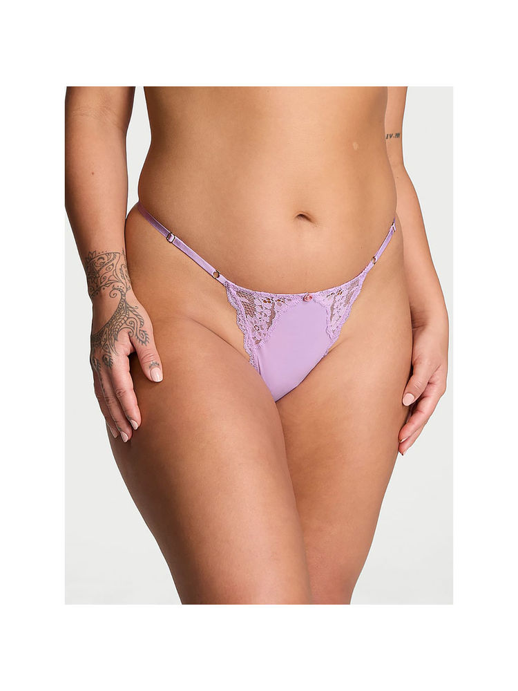 victoria's secret intimates Victoria's Secret Purple Lace Adjustable V-String Panty-picture-27