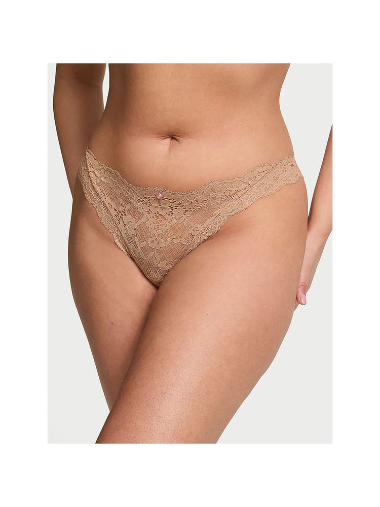 victoria's secret intimates Victoria's Secret Beige Lace Bikini Panty-picture-27