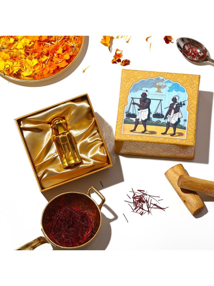 ATARSTORY Kesar Chandan Alcohol Free Roll On Ittar Oudh-image-4