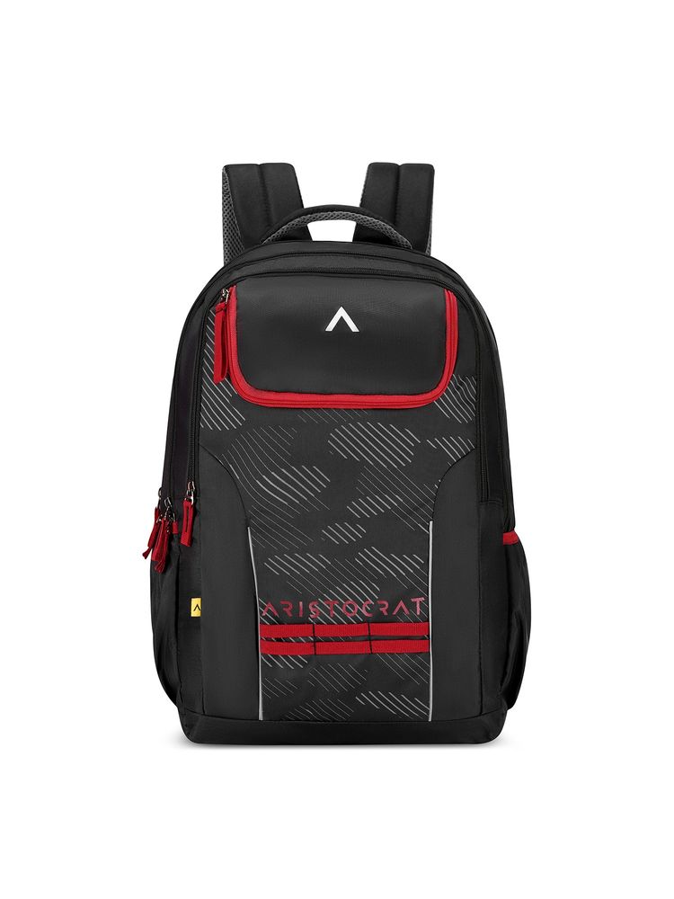 Aristocrat Unisex Black Graphic Printed Backpack (One Size)-picture-25