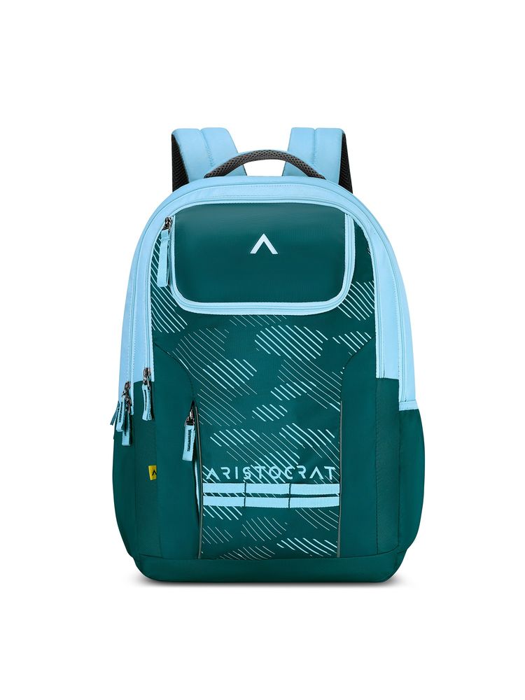 Aristocrat Unisex Green Graphic Printed Backpack (One Size)